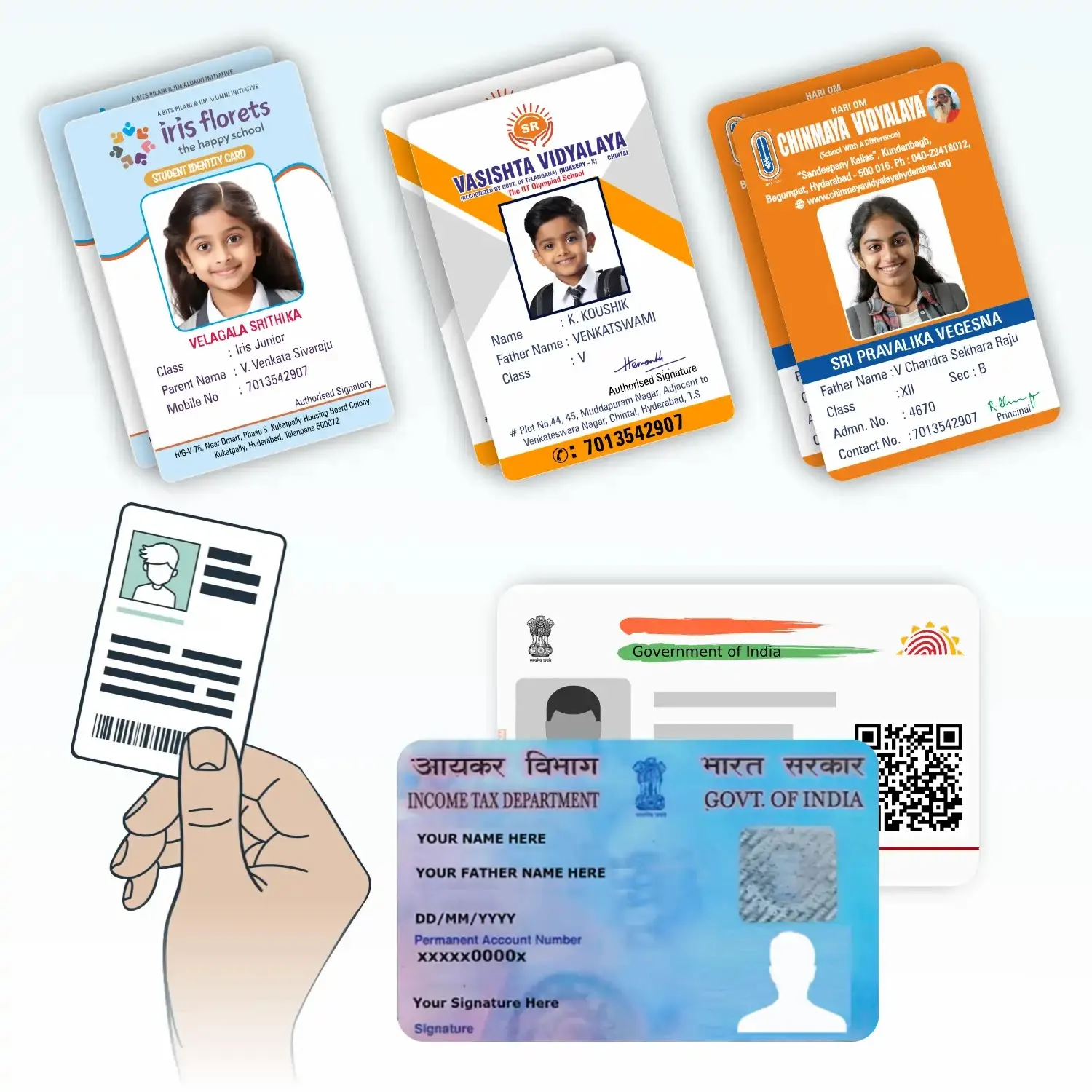 Bulk ID Card Printing Near Me in Hyderabad – MKY Graphics